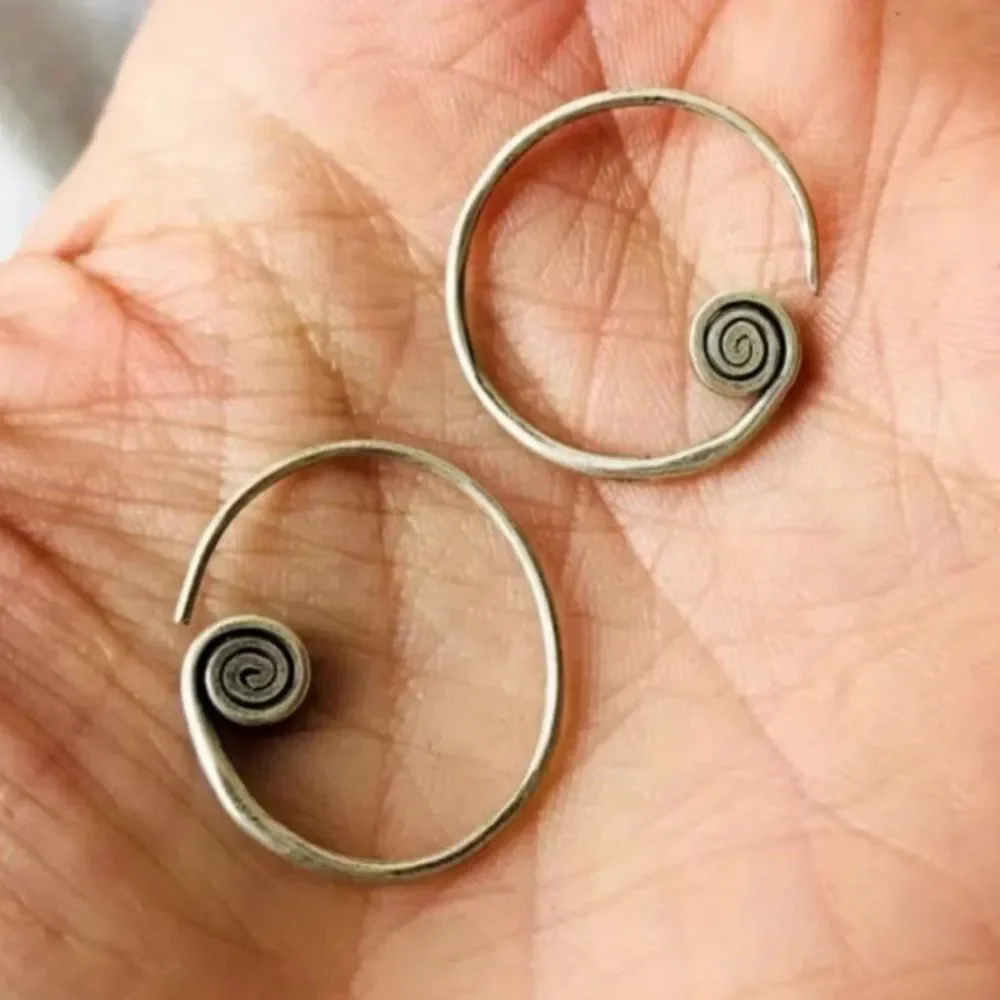 Spiral Hoop Earrings #2456